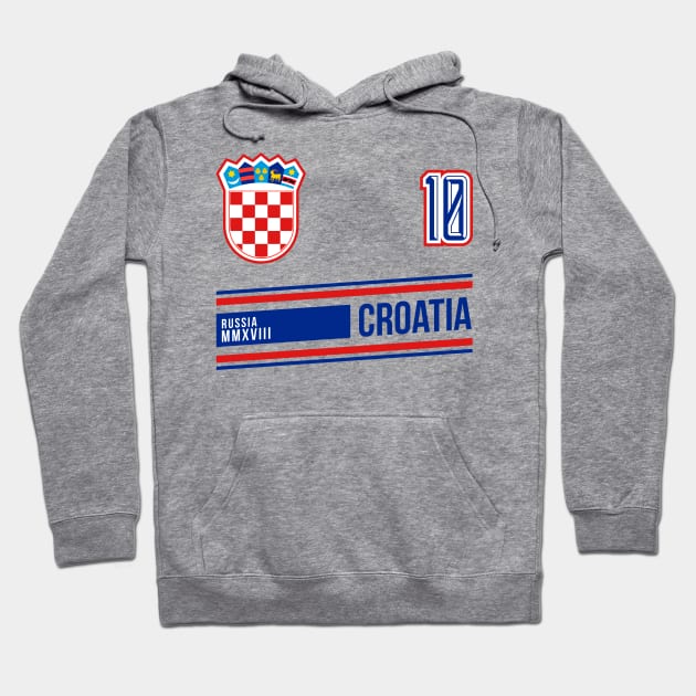 Croatia 2018 World Soccer Football Futbol Jersey Fan Hoodie by CR8ART